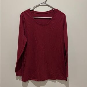 Classic Red Long Sleeve Top